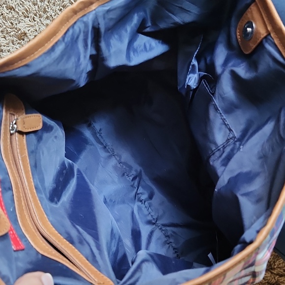 Tommy Hilfiger multicolored plaid tote bag - Picture 5 of 12